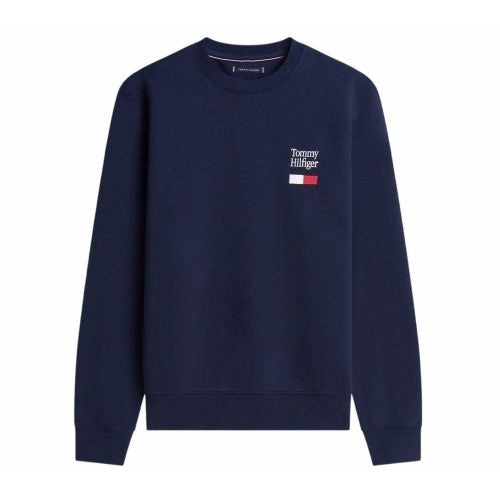 Front - Tommy Hilfiger Mens Embroidered Logo Sweatshirt