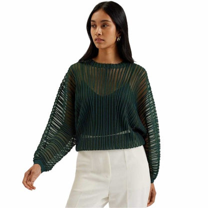 Front - Ted Baker Womens/Ladies Striped Knitted Top