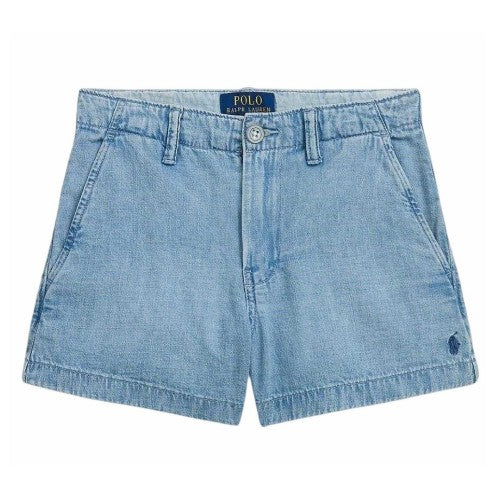 Front - Ralph Lauren Childrens/Kids Polo Denim Shorts