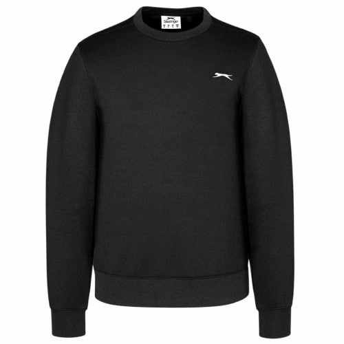 Grey Marl - Front - Slazenger Mens Fleece Crew Neck Sweatshirt