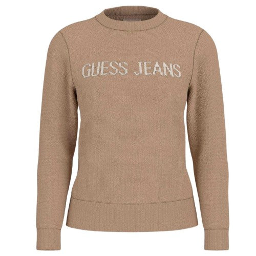 Front - Guess Womens/Ladies Knitted Intarsia Sweatshirt