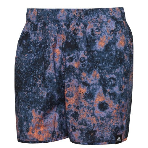 Front - Adidas Mens Melting Salt CLX Reversible Swim Shorts