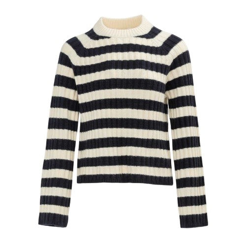 Front - Miso Womens/Ladies Stripe Open Hem Jumper