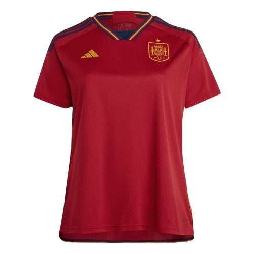 Front - Adidas Womens/Ladies 2022 Spain Home Jersey