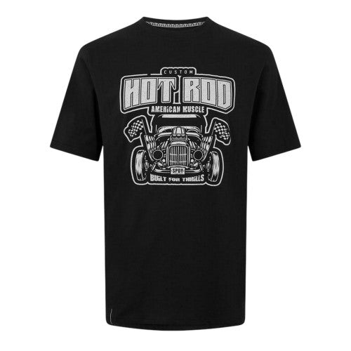 Front - Threadbare Mens Hot Rod Car T-Shirt