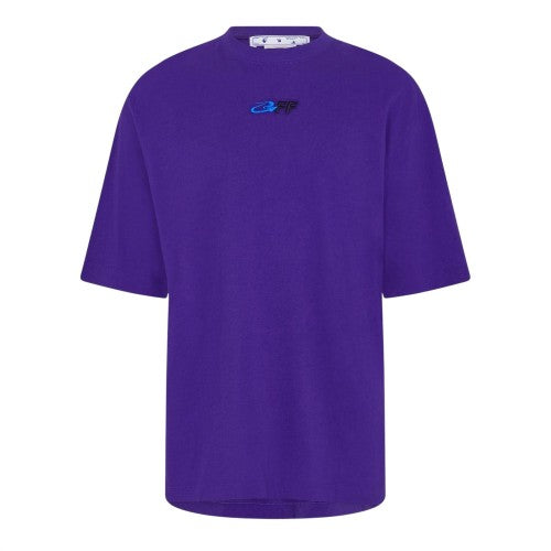 Front - Off White Mens Cotton Regular T-Shirt