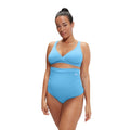 Front - Speedo Womens/Ladies High Waist Maternity Bikini Set