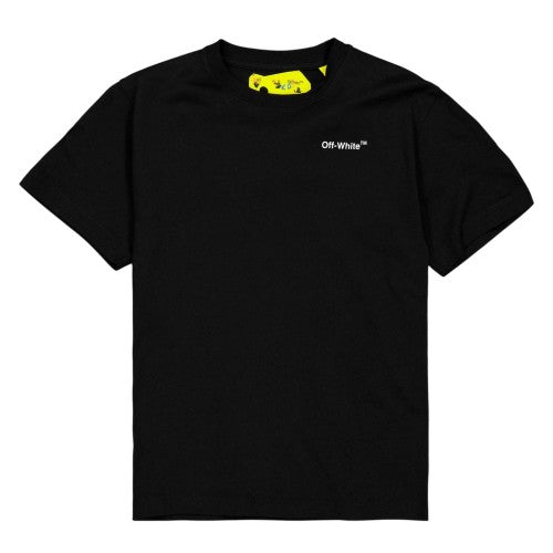Front - Off White Boys Industrial Cotton T-Shirt