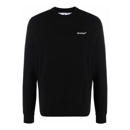 Front - Off-White Mens Jersey Long-Sleeved T-Shirt