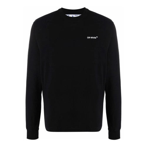 Front - Off-White Mens Jersey Long-Sleeved T-Shirt