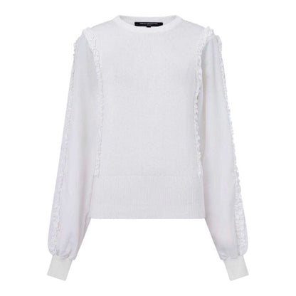 Front - French Connection Womens/Ladies Krista Ruffle Trim Sweater Top