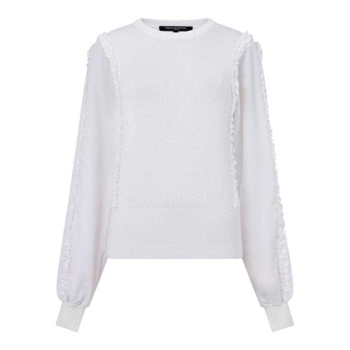 Front - French Connection Womens/Ladies Krista Ruffle Trim Sweater Top