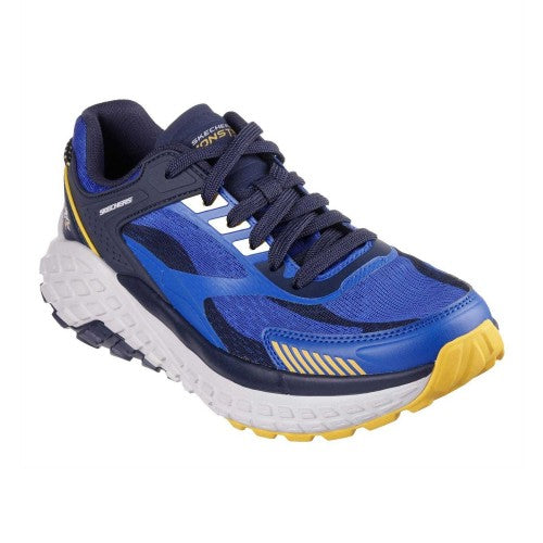 Front - Skechers Mens Monster Evo Leather Low Cut Running Trainers