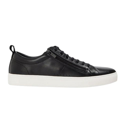 Front - Hugo Mens Monk Leather Flat Trainers