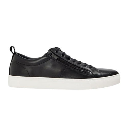 Front - Hugo Mens Monk Leather Flat Trainers