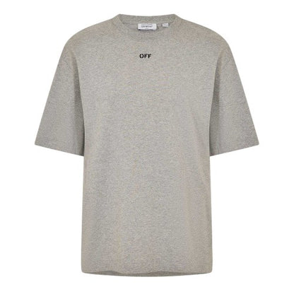 Front - Off White Unisex Adult Cotton T-Shirt