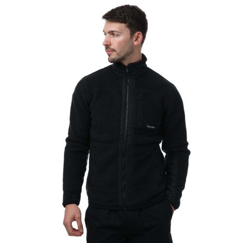 Front - Timberland Mens Mix Media Sherpa Fleece Jacket