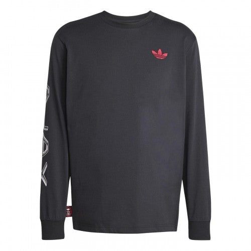 Front - Adidas Mens Ajax Amsterdam Long-Sleeved T-Shirt