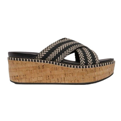 Front - FitFlop Womens/Ladies Eloise Leather Wedge Sliders