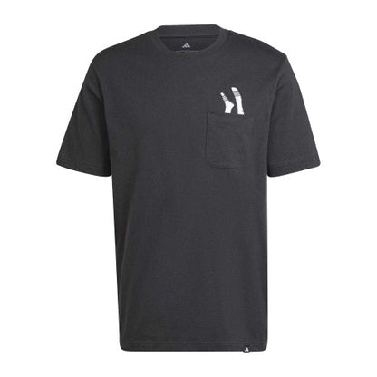 Front - Adidas Mens Slider Pocket Lounge T-Shirt
