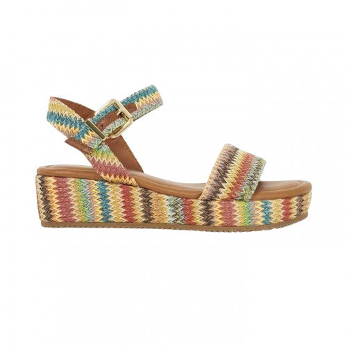 Front - Dune London Womens/Ladies Chevron Flatform Sandals