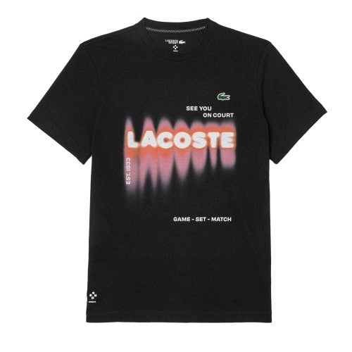 Front - Lacoste Mens Daniil Medvedev Logo T-Shirt