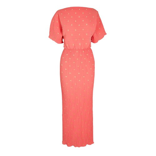 Front - Never Fully Dressed Womens/Ladies Tilly Polka Dot Boat Neck Shirt Dress