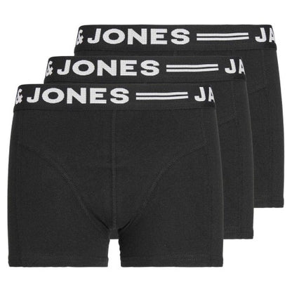 Front - Jack And Jones Mens Sense Boxer Shorts (Pack of 3)
