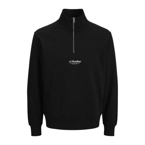Front - Jack And Jones Mens Soho Quarter Zip Sweatshirt