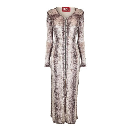 Front - Diesel Womens/Ladies D-Martel Maxi Dress