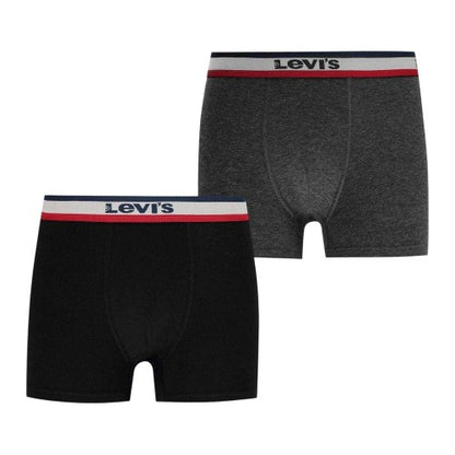 Front - Levis Childrens/Kids Sports Boxer Shorts (Pack of 2)