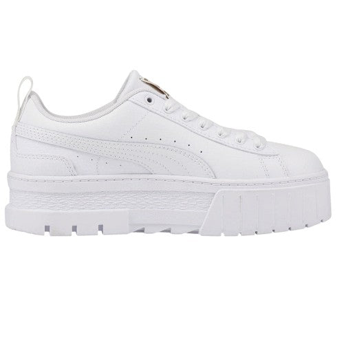Front - Puma Womens/Ladies Mayze Leather Platform Trainers
