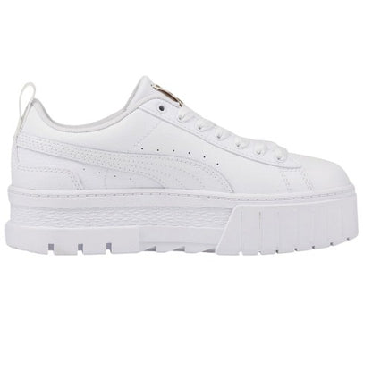 Front - Puma Womens/Ladies Mayze Leather Platform Trainers