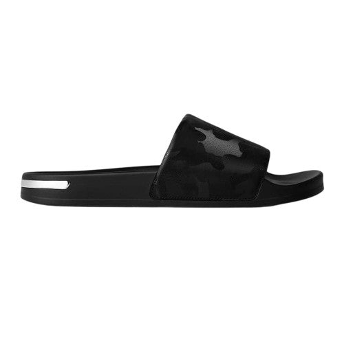 Front - Mallet Mens Camouflage Embossed Sliders