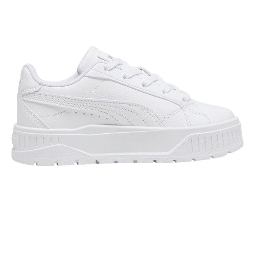 Front - Puma Childrens/Kids Karmen II Leather Platform Trainers