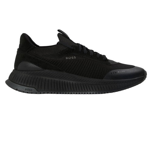 Front - Boss Mens TTNM EVO Suede Trainers