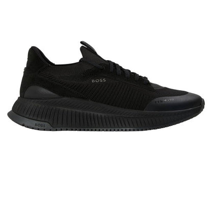 Front - Boss Mens TTNM EVO Suede Trainers