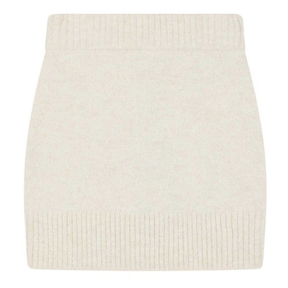 Front - Couture Womens/Ladies Logo Knitted Mini Skirt