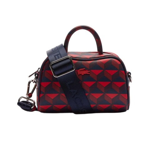 Front - Lacoste Womens/Ladies Lora Mini Cow Leather Crossbody Bag