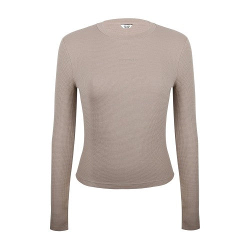 Front - Jack Wills Womens/Ladies Waffle Regular Long-Sleeved T-Shirt