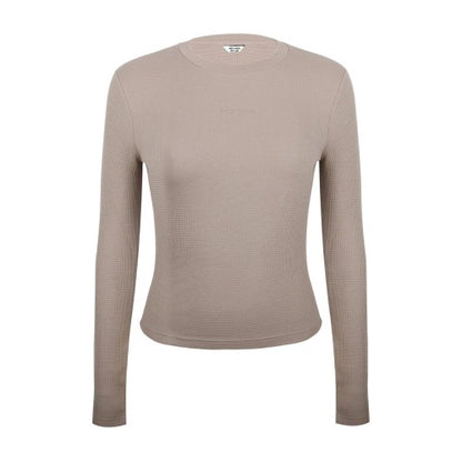 Front - Jack Wills Womens/Ladies Waffle Regular Long-Sleeved T-Shirt