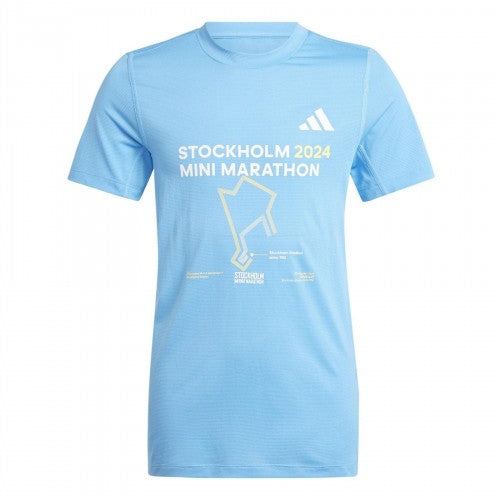 Front - Adidas Childrens/Kids Mini Marathon Performance T-Shirt