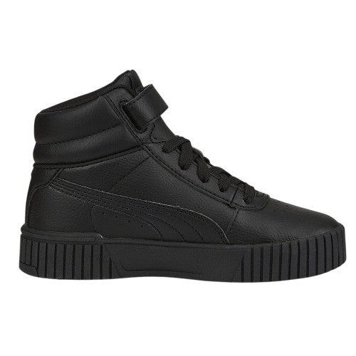 Front - Puma Childrens/Kids Carina 2.0 Leather High Top Trainers