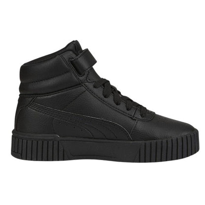 Front - Puma Childrens/Kids Carina 2.0 Leather High Top Trainers