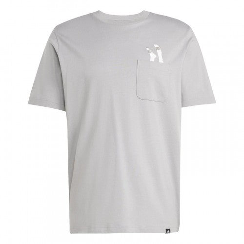 Front - Adidas Mens Chest Pocket T-Shirt