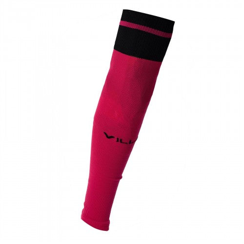 Front - Castore Unisex Adult Aston Villa FC Football Knee High Socks