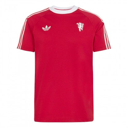Front - Adidas Mens Originals Manchester United FC Slim T-Shirt