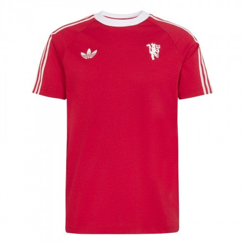 Front - Adidas Mens Originals Manchester United FC Slim T-Shirt