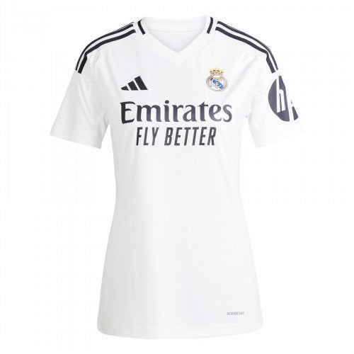 Front - Adidas Womens/Ladies 24/25 Real Madrid CF Home Jersey