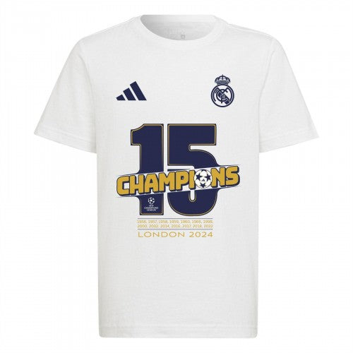 Front - Adidas Childrens/Kids Winners Real Madrid CF T-Shirt